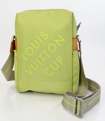 Auténtico bolso bandolera Geant amarillo resistente a la intemperie LOUIS VUITTON CUP #62183 Foto 1 de 4