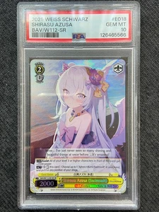 Weiss Schwarz Blue Archive English: Azusa Swimsuit BAV/W112-E018 SR - PSA 10 GEM - Picture 1 of 6