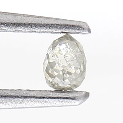 0.15cts NATURAL DIAMOND BRIOLETTE SHAPE DIAMOND GREEN COLOR FANCY DIAMOND 3 MM - Image 1 of 4