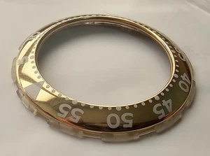 Swatch Scuba 38 mm golden bezel bisel watch spare part vintage - Imagen 1 de 4