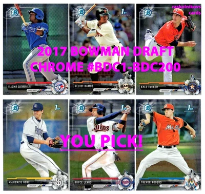 2017 Bowman Draft CHROME #BDC1-200 Your Choice $2 or 2 Card Minimum YOU PICK! - Image 1 of 2