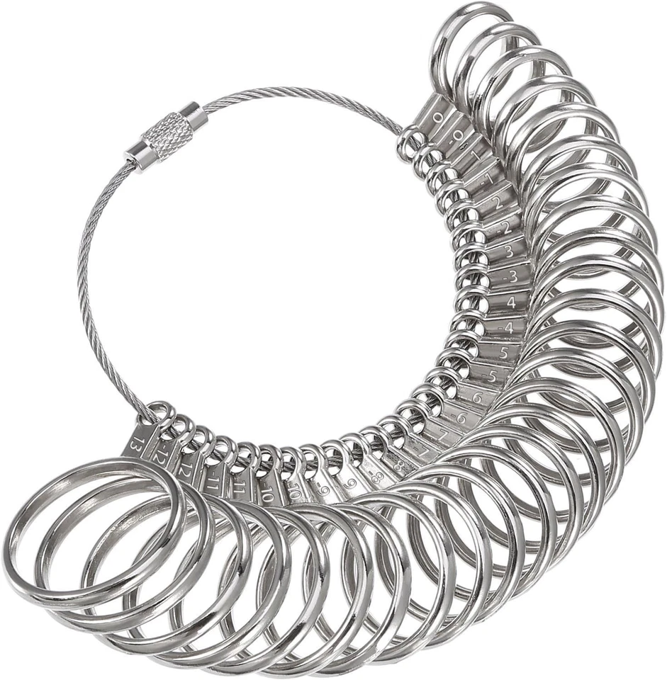 Mudder Ring Gauges Finger Sizer Measuring Tool 13 With Half 2