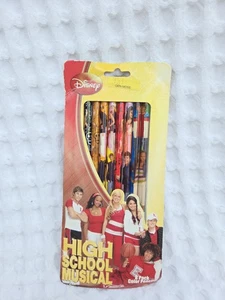 Paquete de lápices de colores musicales Disney High School nuevo en paquete original 8 unidades - Imagen 1 de 2