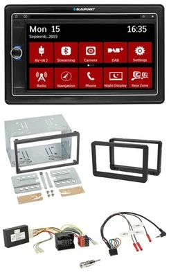 Blaupunkt Lenkrad DAB TMC 2DIN USB Bluetooth Navigation für Alfa Romeo Brera 159 - Bild 1 von 4