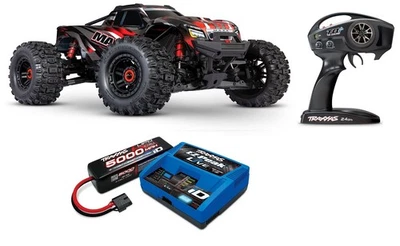 Traxxas 89086-4 Maxx V2 1/10 Brushless Monster Truck + TRX 4S Id-Live Set Rosso - Immagine 1 di 4