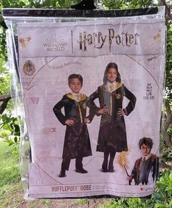 Harry Potter Hufflepuff Robe-Kids' Halloween Costume-Real Fabric-Size 10-12-NEW! - Picture 1 of 6