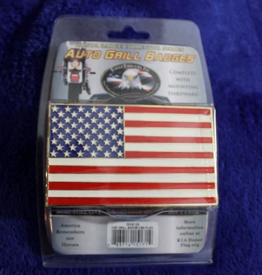 NIB US American Flag Grille Badge Topper Accessory Ford Lincoln Chevy Pontiac GM - Image 1 of 4