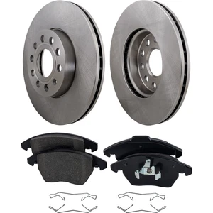 Front Brake Disc Rotors and Pads Kit for VW Sedan Volkswagen Jetta Audi A3 Golf - Picture 1 of 14