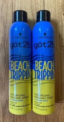 2X Schwarzkopf got2b Beach Trippin Texturizing Finishing Spray  9.1 oz. each NEW - Image 1 of 4