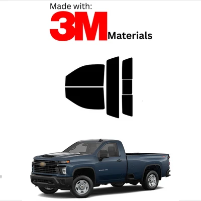 Tinte de ventana precortado para Chevrolet Slvrdo 2500 2 puertas 20-25 cerámica hecho con 3M Foto 1 de 4