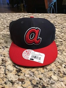 New Era Atlanta Braves Blue & Red Small A Hat Cap Baseball 7 1/4-57,7 cm - Bild 1 von 4
