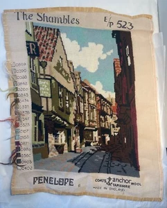 Finished VTG THE SHAMBLES Needlepoint Tapestry Coats Anchor Penelope E/P523 - Picture 1 of 2