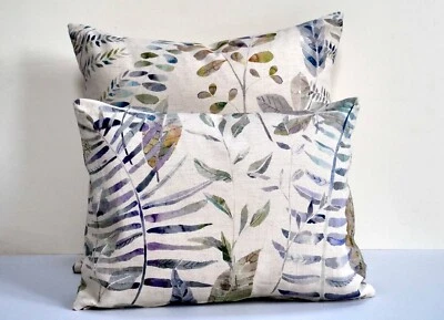 Voyage Maison Designer Cushion Cover Painterly Leaf & Palm Design 2 Sizes - Image 1 of 4