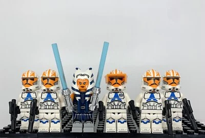 LEGO Star Wars Ahsoka Tano Clone Trooper Captain Minifigure Lot of 6 Army Build - Image 1 of 2