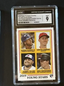 2019 TOPPS THROWBACK THURSDAY TBT 1978 VLADIMIR GUERRERO JR~YAZ CGC 9 MINT - Picture 1 of 2