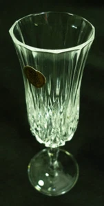 Vaso de flauta de champán RCR Royal Crystal Rock transparente con tallo ornamentado - Imagen 1 de 4