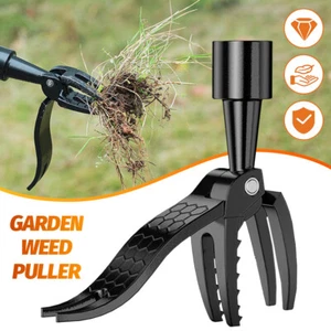 Weeder Puller Stand Up Weed Tool Handle Claw Garden Outdoor Root Remover Killer - Picture 1 of 15