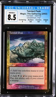 TAINTED PEAK Torment Foil U CGC 8.5 Q++ MTG [Nostalgium] - Image 1 of 2
