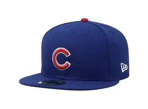 New Era 59Fifty Men Women Cap Chicago Cubs On Field Royal Blue Big Size Game Hat - Picture 1 of 5