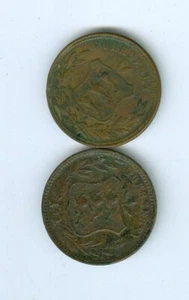 TWO GUERNSEY DOUBLES DATED IN THE 1800'S - Picture 1 of 2