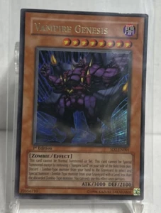 1996 Yu-Gi-Oh YuGiOh Holo Card Vampire Genesis 1st Edition SD2-EN001 English - Picture 1 of 3