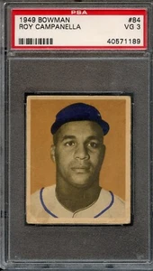 1949 Bowman #84 Roy Campanella RC PSA 3 Centered HOF Brooklyn Dodgers 1189 - Picture 1 of 2