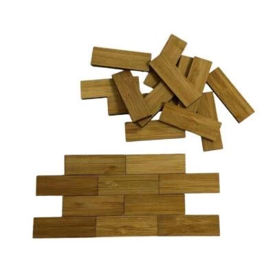 Pavimento In Legno Per Casa Delle Bambole Parquet Piastrelle 1:12 - Immagine 1 di 4