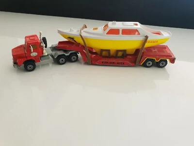 Camion Semi Remorque Scania Transport Bateau Majorette Échelle 1/60 - Photo 1/4