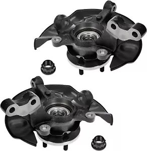 Par de nudillos de dirección delantera + cojinete de cubo de rueda para Toyota Corolla 2003 2004-2008 - Imagen 1 de 1