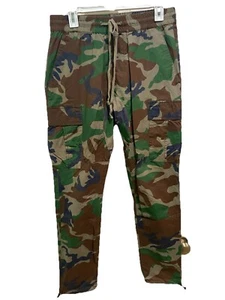 PacSun Jogger Pants Mens Size Medium Camo Slim Cargo Stretch Drawstring Casual - Picture 1 of 6