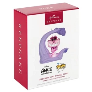 2024 Hallmark Ornament CHESHIRE CAT FUNKO POP - Disney Alice in Wonderland - Picture 1 of 3