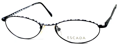 Marco de gafas ESCADA E370 EZ1 NOS Italia blanco/negro pulido 50-17-130 Foto 1 de 4