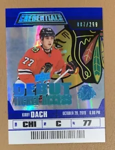 2019-20 Upper Deck Credentials - Debut Ticket Access #146 Kirby Dach /299 (RC) - Picture 1 of 2