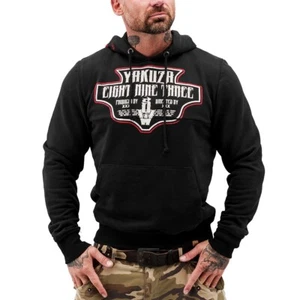 Yakuza Hoodie Herren Kapuzenpullover Sweatshirt HOB482 Farbe Schwarz - Bild 1 von 2