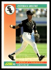 1992 Score Esteban Beltre Rookie Chicago White Sox #766B