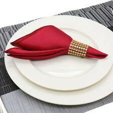 10pcs Plain Fabric Satin Napkins 10pcs for Wedding Table Cloth Dinner Decoration