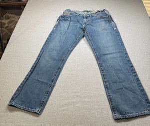Ariat M5 Mens Jeans 34x32 Blue Denim Low Rise Straight - Picture 1 of 9