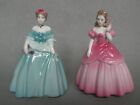 Coalport Figures X 2 Alice And Flora Minatures Exclusively For Pasttimes Oxford