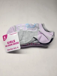 6 Pairs Of Girls Unicorn Cozy No Show Socks Size 10.5-4 NWT - Picture 1 of 3