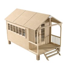 Dolls House Chalet Summer House Flat Pack MDF For 1:12 Scale Miniatures