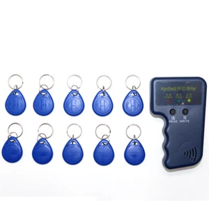 Handheld 125KHz RFID ID Card Copier Duplicator Reader With 10 Writable Tag B6A2 - Picture 1 of 5