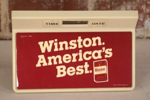 Vintage 1985 Winston Cigarette Checkwriter LCD Clock Calendar Unit NOS - Picture 1 of 6