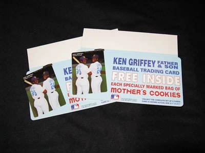 1991 Mothers Cookies Insert Shelf Poster 8x4 Inches Ken Griffey Jr. Seattle M's - Image 1 of 2