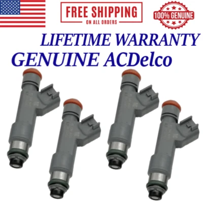 New 4/Unit OEM ACDelco Fuel Injectors For 2009-2011 Chevrolet HHR 2.2L/2.4L I4 - Image 1 of 3