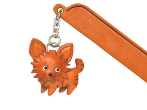 Chihuahua long Leather dog Charm Bookmarker *VANCA* Made in Japan #61717 - Picture 1 of 10