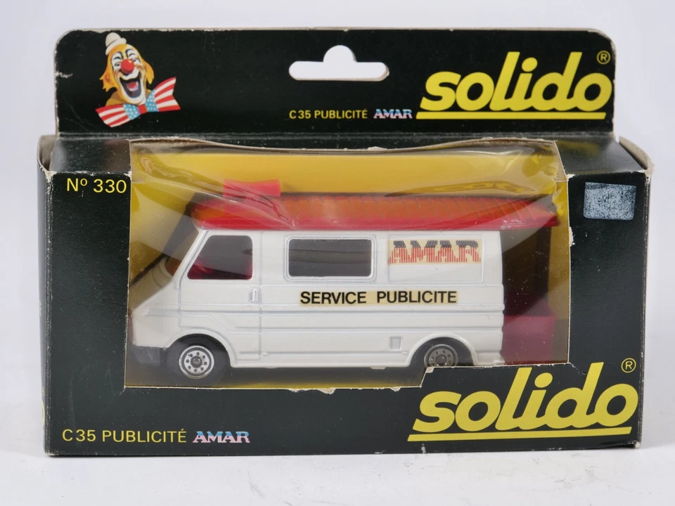 Solido N.330 Camion Citroën C35 Circo Amar Servizio Pubblicità Nuovo 1/50 Box - Immagine 1 di 4