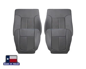 Fundas de asiento de cuero grises para Ford F150 Lariat 2009 2010 2011 2012 2013 doble cabina - Imagen 1 de 28