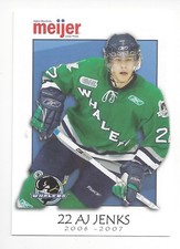 2006-07 Plymouth Whalers (OHL) A.J. Jenks 