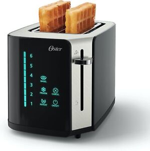 Oster 4-Slice Toaster, Touch Screen with 6 Shade Settings and Digital Timer