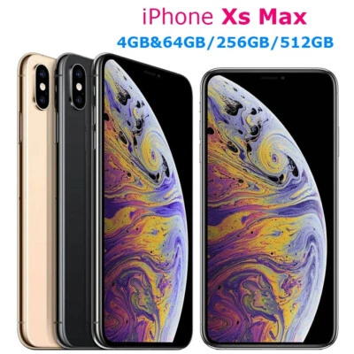 Original Apple iPhone XS Max 64GB 256GB Smartphone 6.5"  IOS Unlocked 3Color - Image 1 of 4